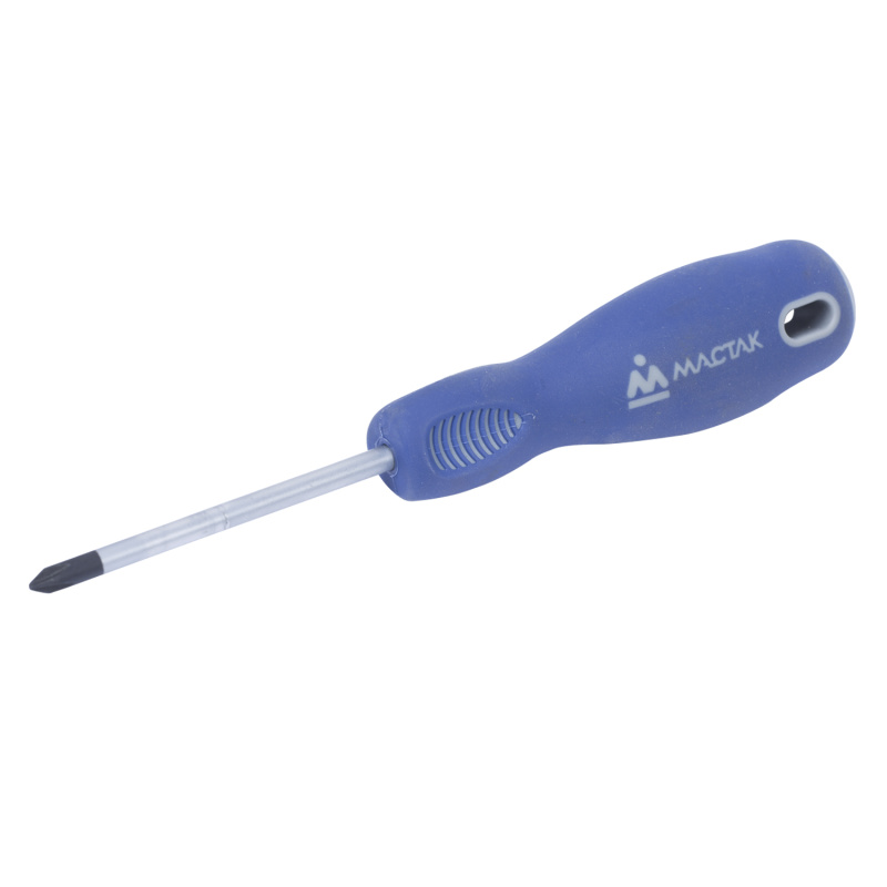 МАСТАК Отвёртка крестовая Phillips 1х75 мм, держатель MACTAK 041-01075H