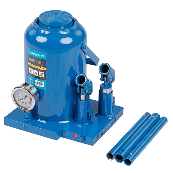Домкрат бутылочный двухплунжерный 50 т NORDBERG N31150