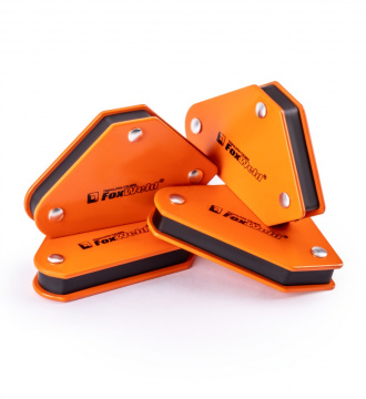 Набор угольников магнитных FIX KIT-4 4шт/компл.,45/90/135град,  усилие 4 х 4кг FoxWeld 5391