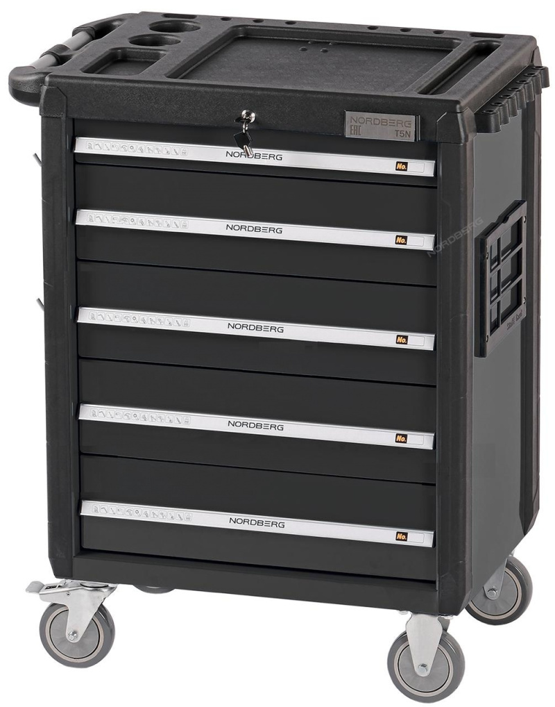 Тележка инструментальная профессиональная (серая) NORDBERG T5N