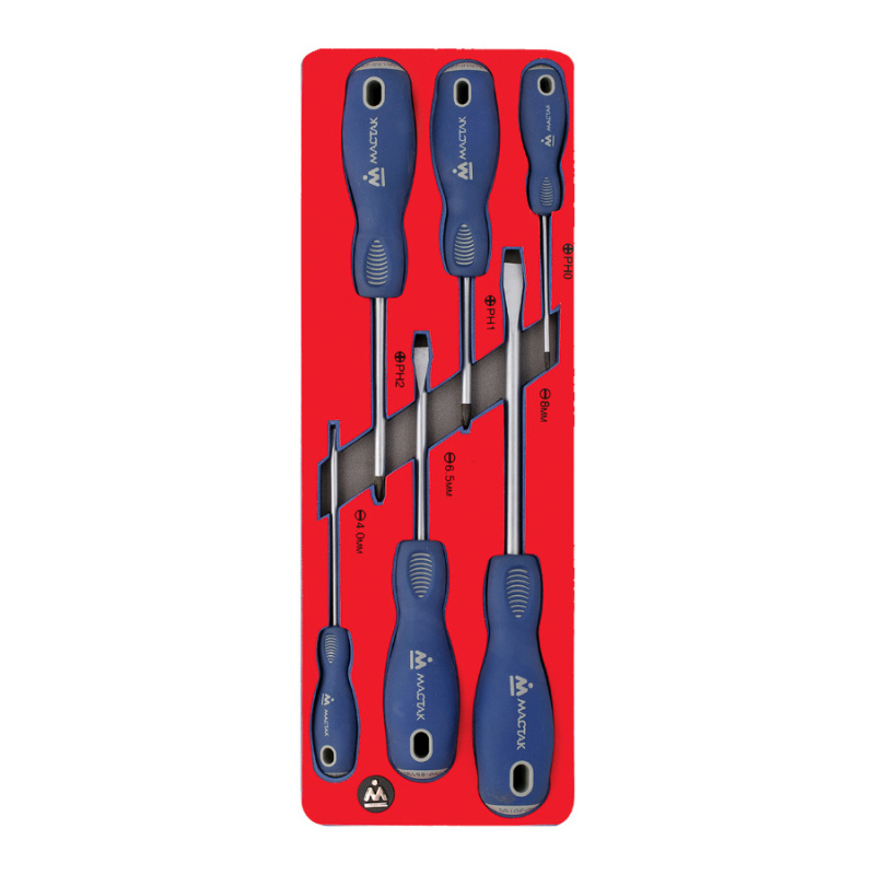 МАСТАК Набор отверток, ложемент, 6 предметов 5-4006