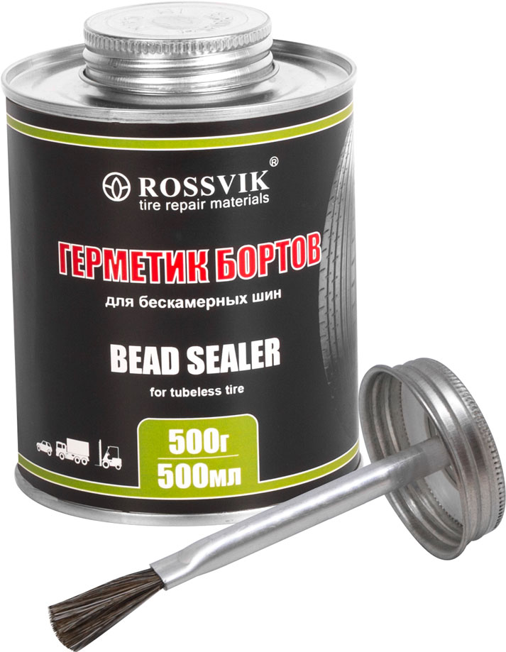 Герметик бортов шин Rossvik 0,5 кг (банка с кистью)  GB.05.K.X.2