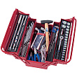 KING TONY Набор инструментов универсальный, раскладной ящик, 103 предмета 902-103MR
