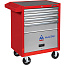 МАСТАК Тележка инструментальная, 4 ящика и отсек, красная 522-04581R