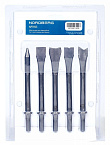 Набор NORDBERG насадок для пневмозубила , 5 шт с шестигранным хвостовиком NP5905